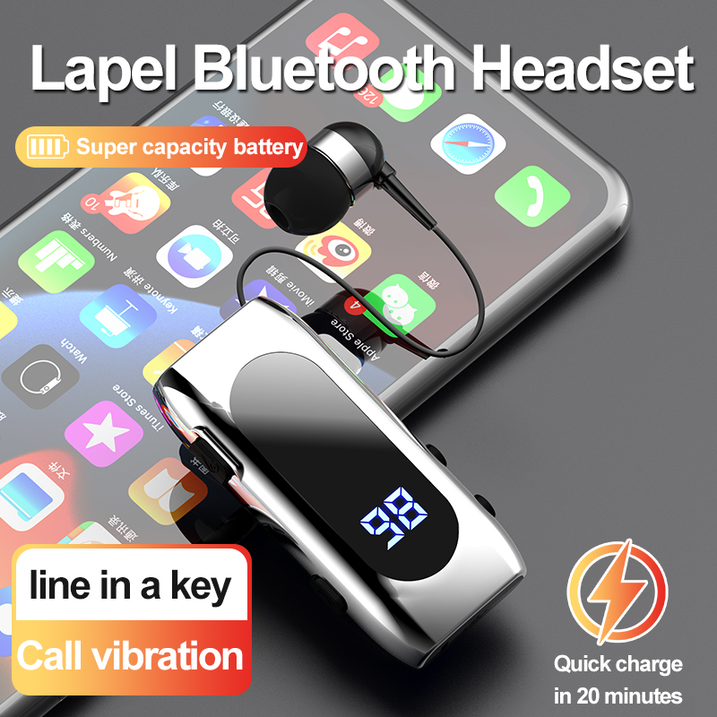 Type C Wired Earphones With Mic - Bluetooth-гарнитура K55 с клипсой для спорта: