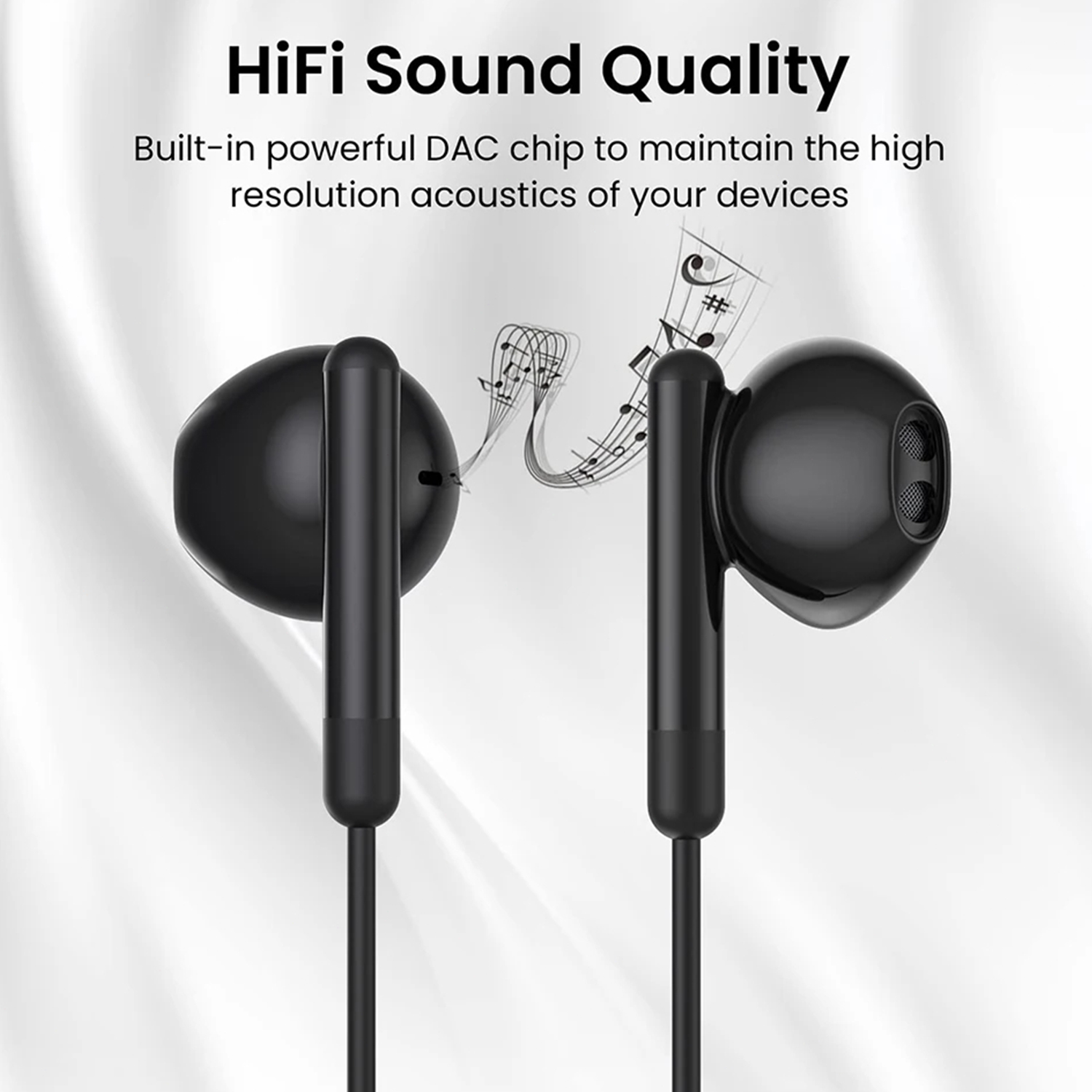 Проводные наушники USB C, Hi-F – обзор и цена Type C Wired Earphones With Mic