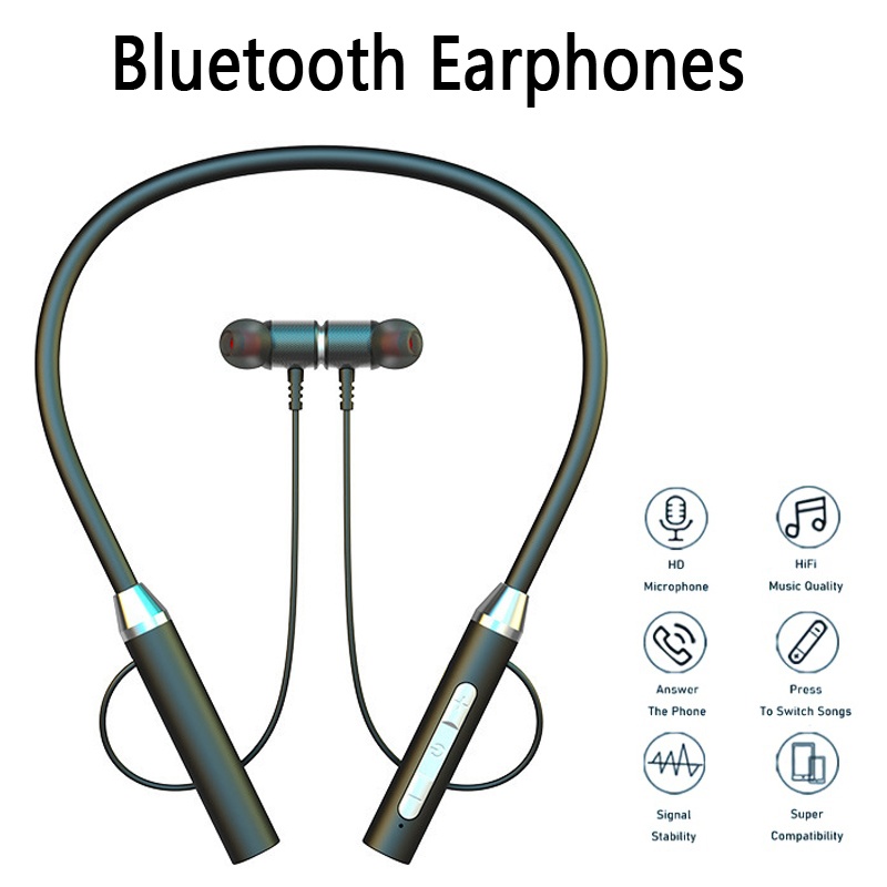 9D беспроводные Bluetooth науш – обзор и цена Magnetic Neckband Sports Earphones